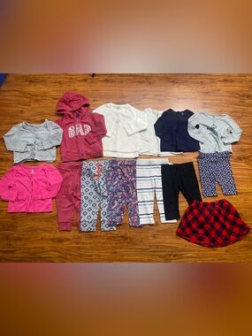 GAP Girls 14 Piece Hoodie + Leggings + Skirt + Shorts + Tops Size 2T Casual